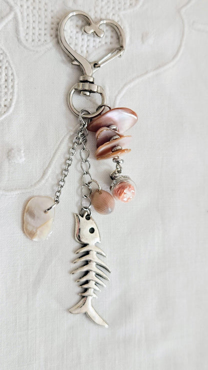 Porte-clés nacre et coquillage and fish