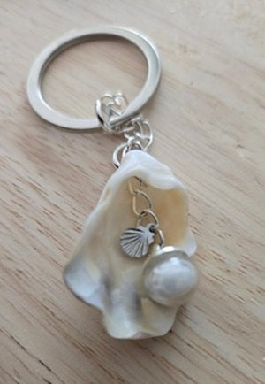 Porte-clés huitre et coquillage