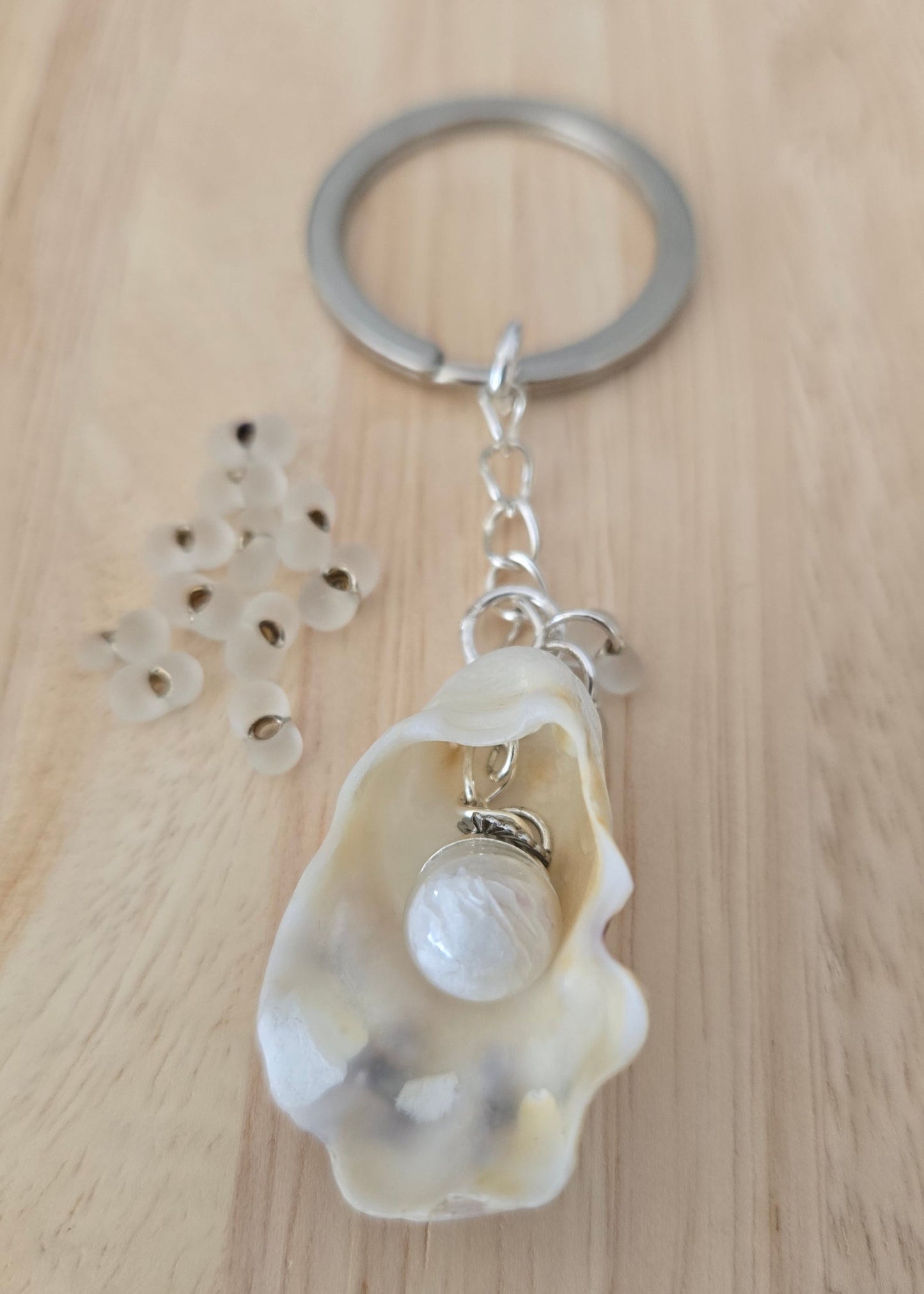 Porte-clés huitre et coquillage