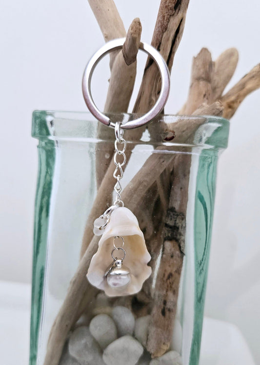 Porte-clés huitre et coquillage