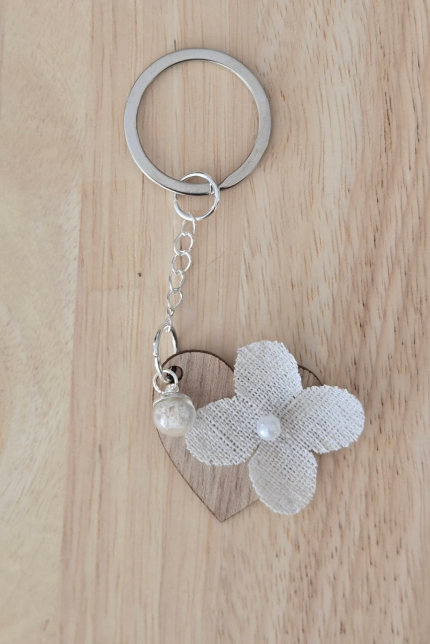 Porte bonheur bois et coquillage