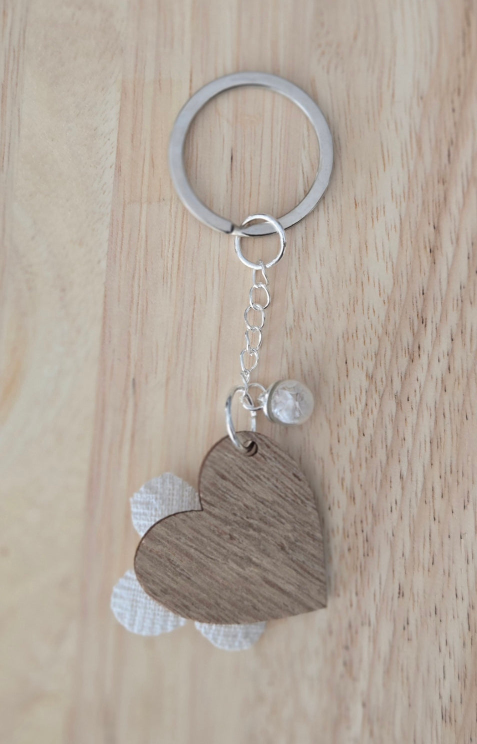Porte bonheur bois et coquillage