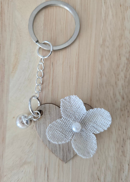 Porte bonheur bois et coquillage