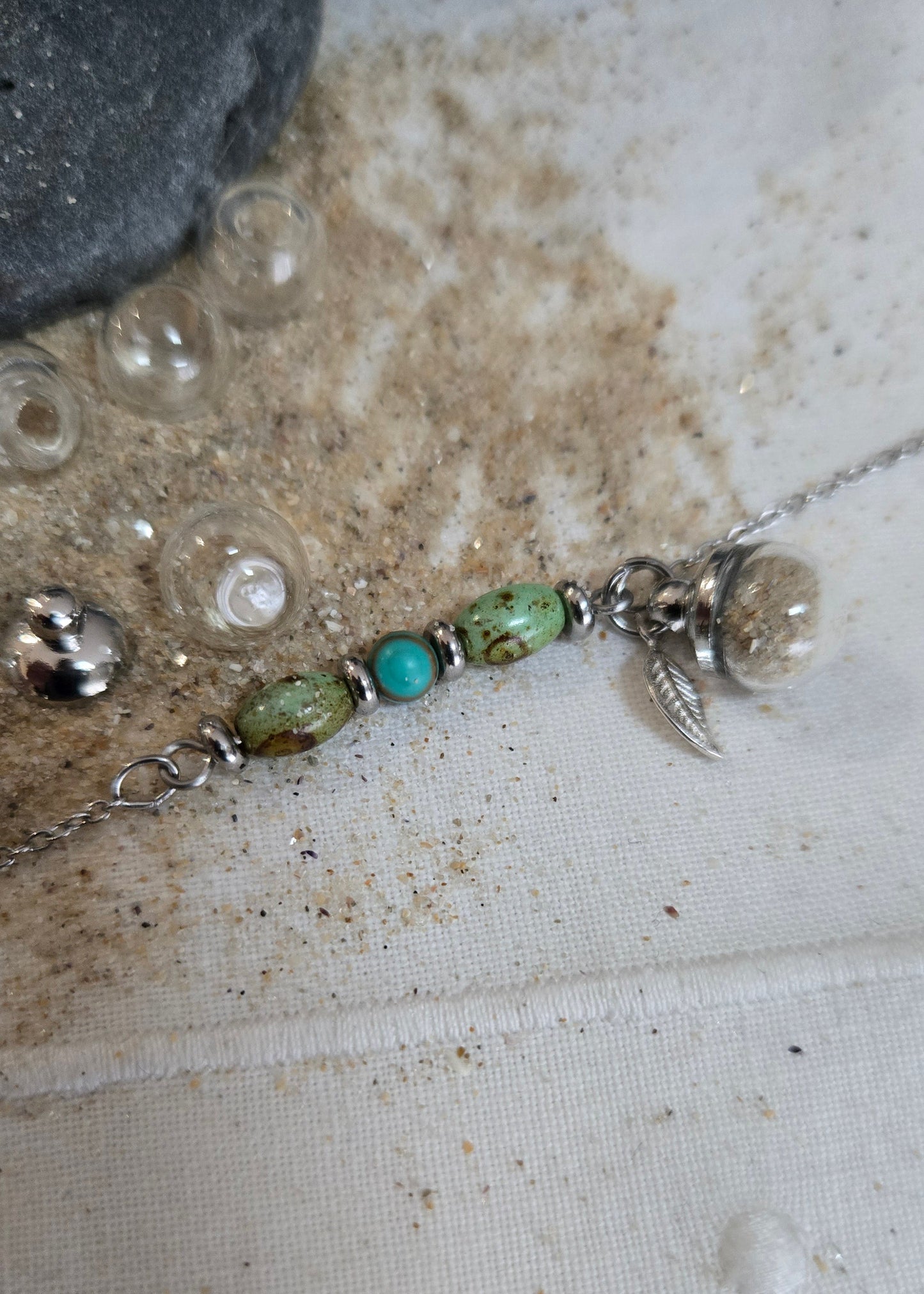 Bracelets perles sable de plage