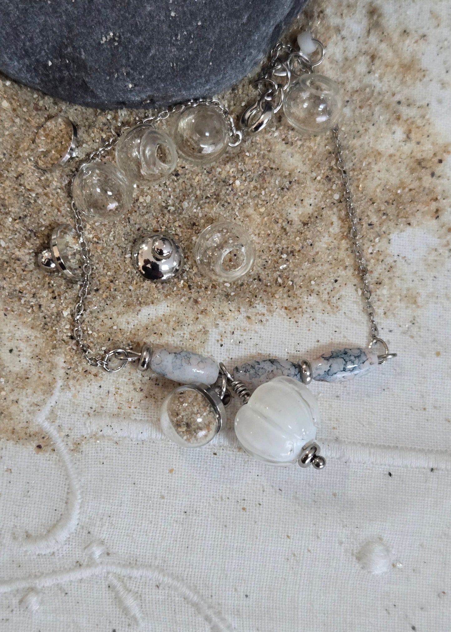 Bracelets perles sable de plage