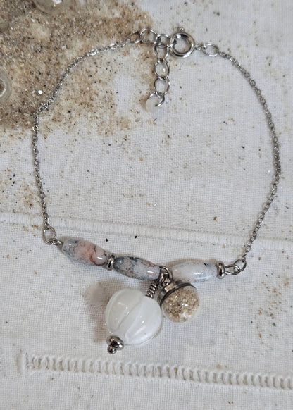 Bracelets perles sable de plage
