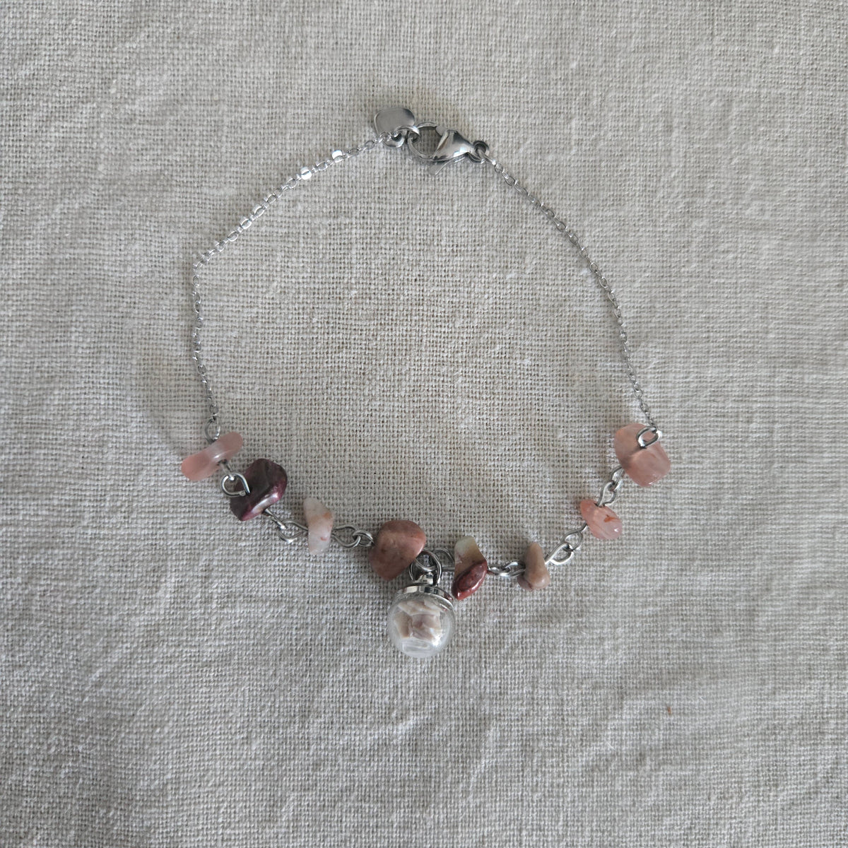 Bracelet pierre naturelle et coquillage