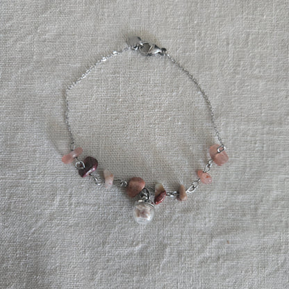 Bracelet pierre naturelle et coquillage