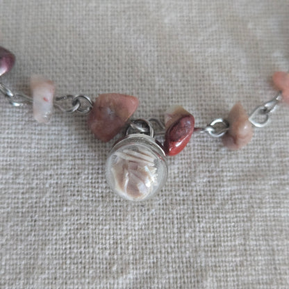 Bracelet pierre naturelle et coquillage