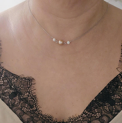 Collier de dos, nature et bohème