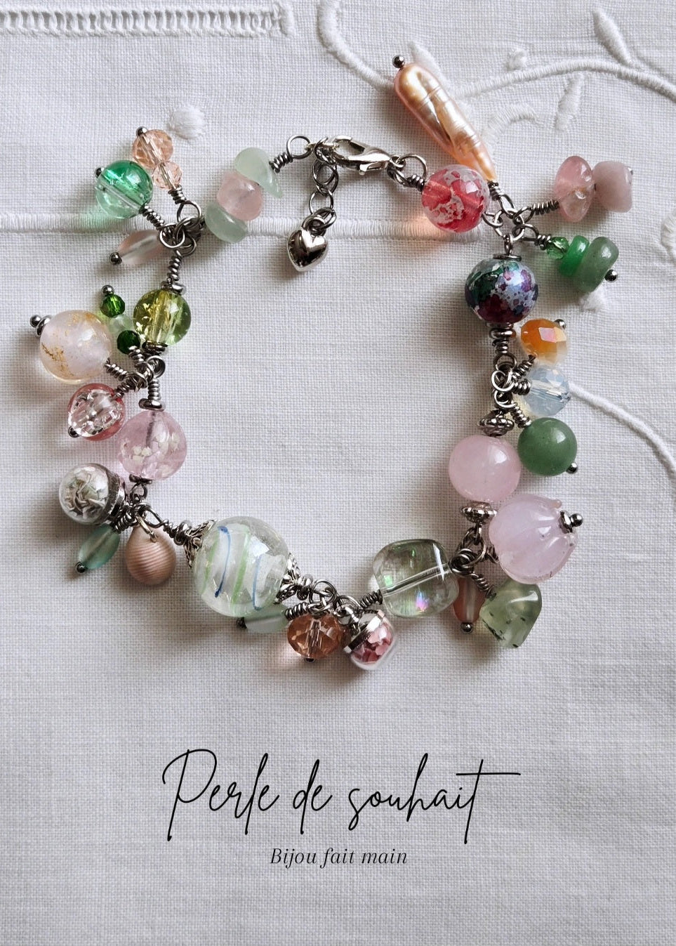 Bracelet Rose poudré