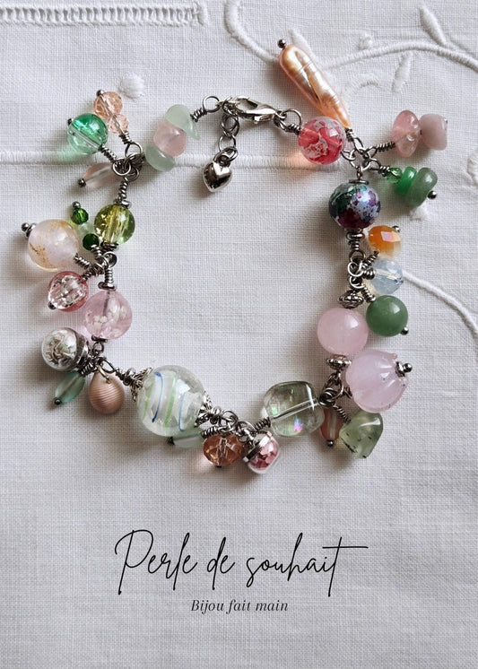 Bracelet Rose poudré