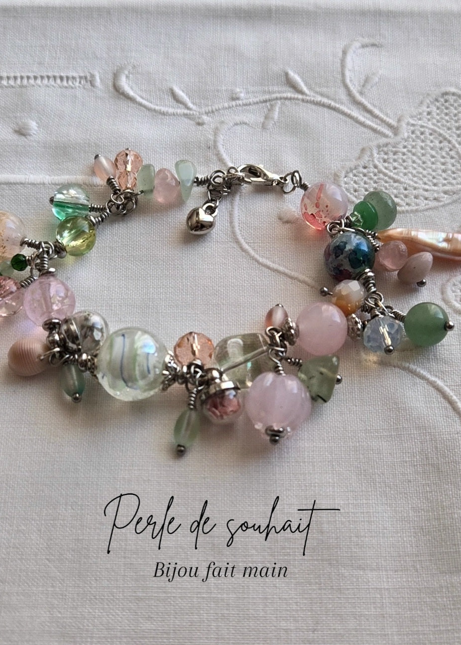 Bracelet Rose poudré
