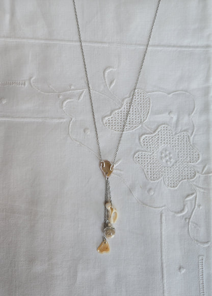 Collier coquillage nacre et sable naturel