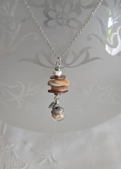 Collier pendentif nacre