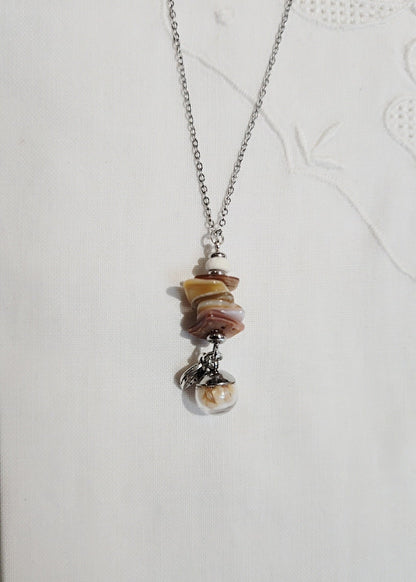 Collier pendentif nacre