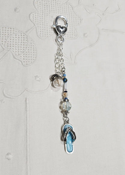 Verre & perles bleues