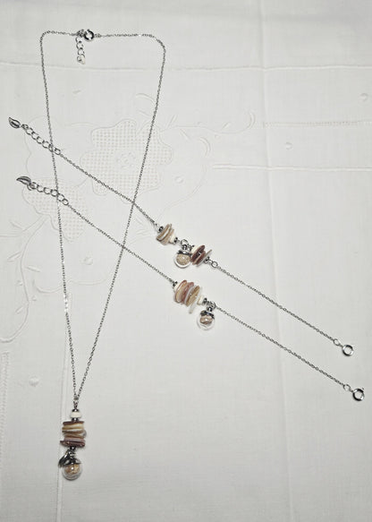Parure bijoux nacre
