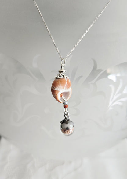 Pendentifs coquillages naturels