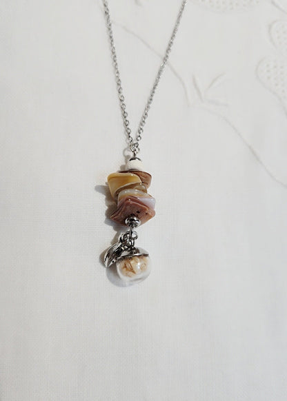 Collier pendentif nacre