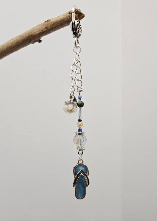 Verre & perles bleues