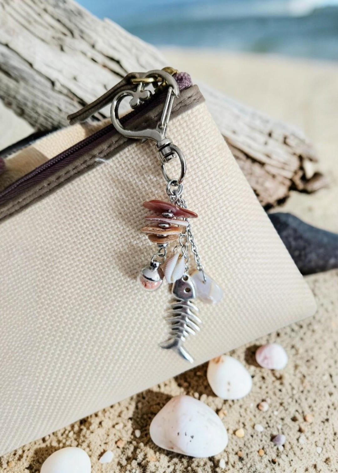 Porte-clés nacre et coquillage and fish