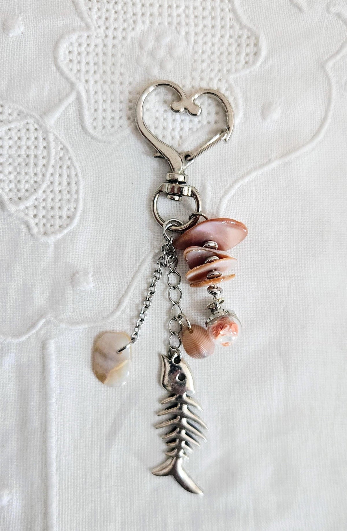 Porte-clés nacre et coquillage and fish