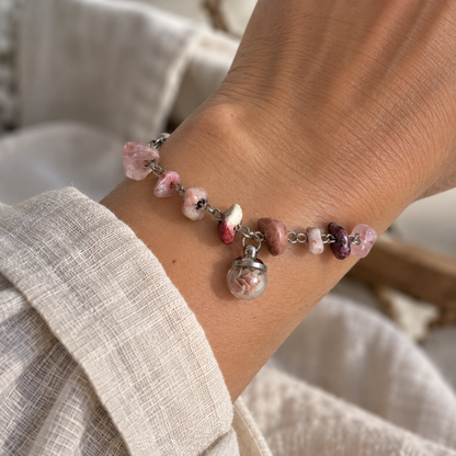 Bracelet pierre naturelle et coquillage